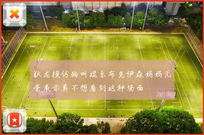 狄龙模仿狗叫逗乐布克伊森妈妈无奈表示真不想看到这种场面